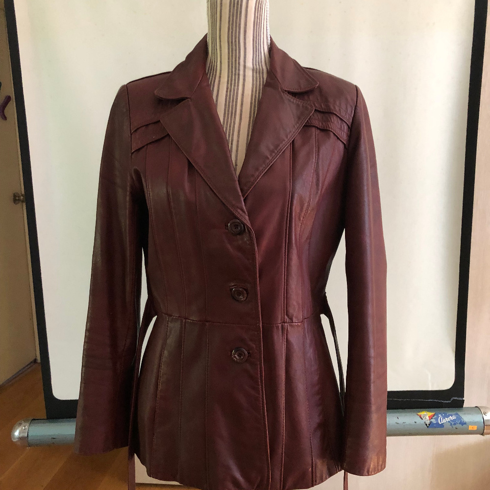 Wilsons Vintage Leather Jacket Size 12 Womens - Picture 5 of 7